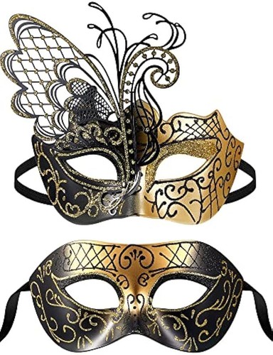 Set coppia maschera farfalla - set,