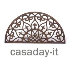 Zerbino ghisa semiluna cm.62x32 indistruttibile