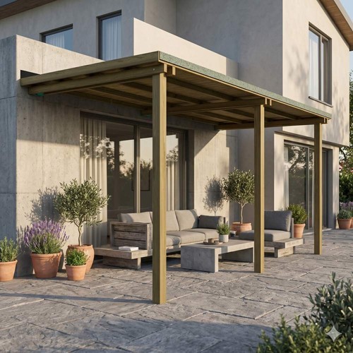 Sunwood pergola addossata - sunwood,