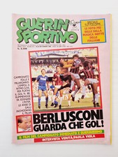 GUERIN SPORTIVO 39-1986 +FILM BERLUSCONI-SUBBUTEO-MILAN-DINO VIOLA ROMA