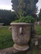 VASO MORTAIO FIORIERA ORCIO IN CEMENTO MARMO PIETRA 