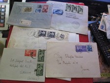 Repubblica periodo Ruota storia postale lotto 5 pezzi RARI a.v. catalogo