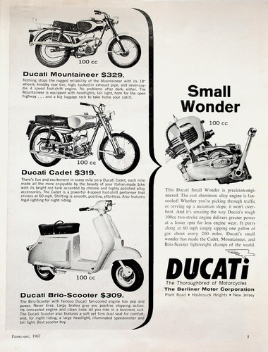 Ducati motorcycles cadet - ducati,