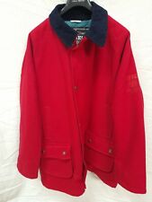 Raybest giubotto giaccone barbour jacket montgomery coat rosso uomo men tg XL