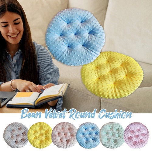 Bean velvet cushion non slip - bean,