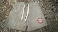 HOLLISTER MEN’S ADJUSTABLE WAIST LOGO GRAY SHORTS SIZE Small S
