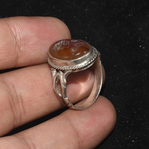 Raro antico anello argento - anello, in