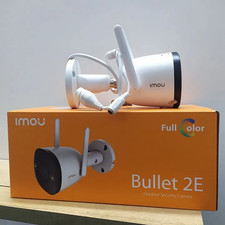IMOU Bullet 2E 4MP - Telecamera per Sorveglianza Wi-Fi - Faretti Led Full Color