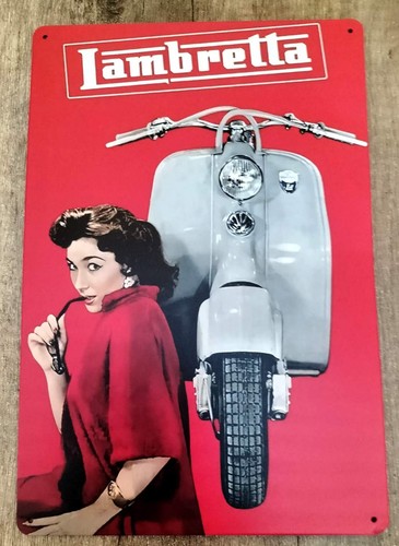 Lambretta targa metallo - lambretta, latta