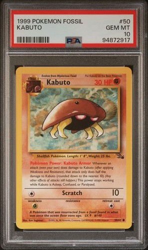 Pokemon tcg kabuto - pokemon, 1999