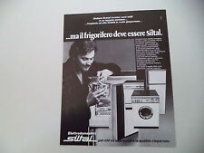 advertising Pubblicità 1976 SILTAL LAVATRICE/LAVASTOVIGLIE e GIULIANO BRASSI