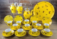 Beautiful French Rochard Limoges Empire Revival Style 28 pc Coffee Set for 12