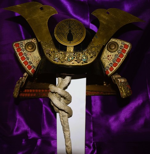 Antico elmetto samurai kabuto - samurai,