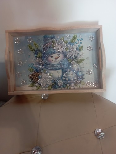 Vassoio natale legno - vassoio,