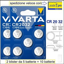 10 VARTA Litio CR2032 3volts Batterie Pile CR KECR 2032 L14 SB-T15 LF-1/2V 5004L