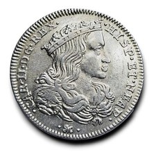 Napoli Carlo II di Spagna tari tarí 20 grana 1691 SPL+