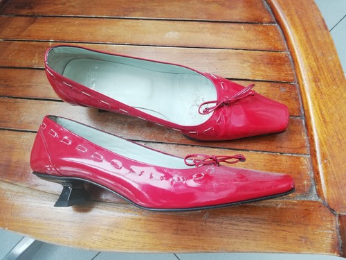 Scarpe vernice rossa pelle - ,
