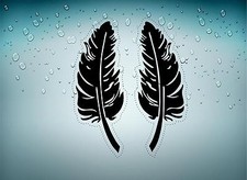 Sticker adesivi adesivo tuning jdm moto auto vinile piume tribali murali r2