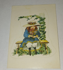 ANNI 70 - FIGURINA - BAMBINA STILE HOLLY HOBBIE - CON VELINA