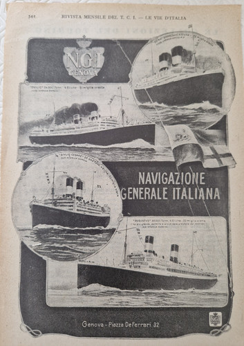Pubblicita 1928 navigazione - pubblicita,