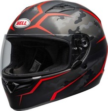 Casco Integrale Moto Bell Qualifier Stealth-Camo-Rosso Taglia M