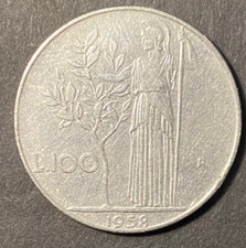 1958 R Italy 100 Lire