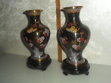 Coppia vasi cloisonnè