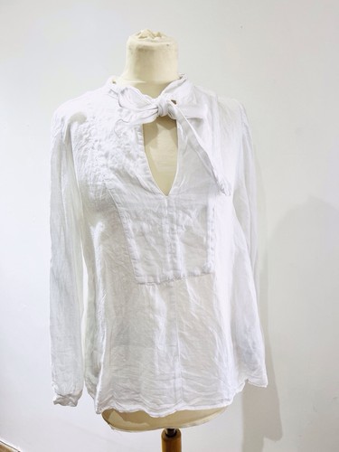Zara camicia lino - , fiocco