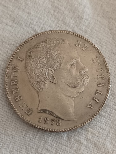 Moneta lire 1878 umberto - moneta,