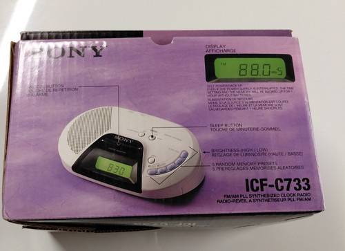 Sony icf c733 radiosveglia - sony, icf-c733