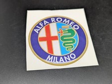 ALFA ROMEO 50MM LOGO ADESIVO 3D SIGLA EMBLEMA FREGIO STEMMA SCRITTA BADGE TARGA