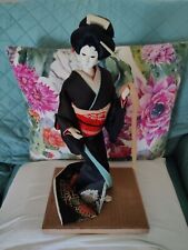 Vintage Japanese Geisha Doll  Glass eyes 17"  Bambola Giapponese Originale