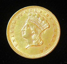 1856 G$1 Dollaro D'Oro Di Alta
