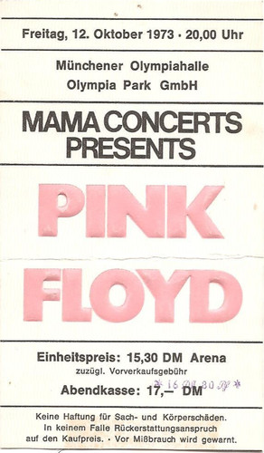 Pink floyd concert 1973 - pink,