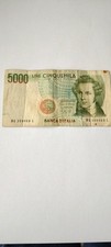 Very rare 5000 lire banknote