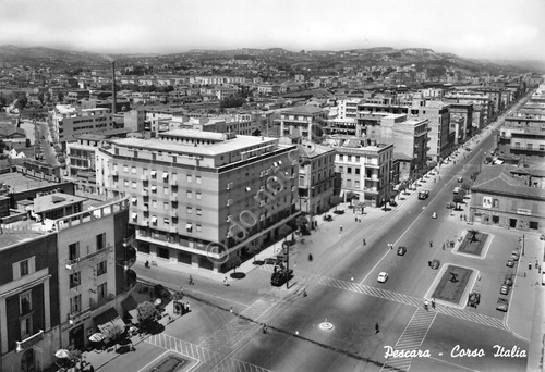 Cartolina pescara corso italia - cartolina,