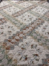 Trapunta a catena tripla irlandese di ispirazione vintage 96x85 queen #546