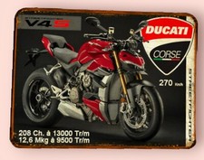 plaque métal vintage Ducati