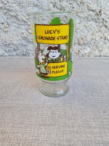 Bicchiere vintage peanuts 1965 - vintage,