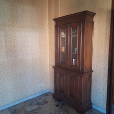 Credenza con vetrina  + credenza a quattro ante arte povera