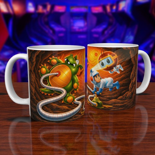 Tazza gioco computer retrò
