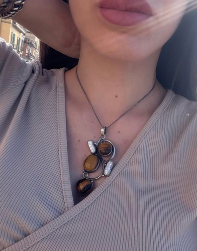 Collana argento 925 occhio - collana,
