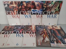 CIVIL WAR 1/7 SERIE COMPLETA + L'INIZIATIVA + VARIANT EDITION TUTTI DA EDICOLA