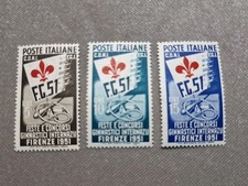 Repubblica Italiana 1951 Serie Ginnici MLH 