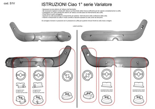 Kit riparazione fianchetti - kit,