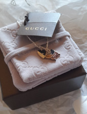 Gucci collana Cuore e Farfalla in Argento 925% 