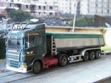 1:87 - AWM - Scania rimorchio coperto 3 assi, sporcato patinato autocostruito