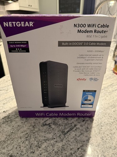 Netgear n300 wifi cavo modem - wifi,