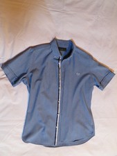 Camicia Maniche Corte FRED PERRY (Originale, Taglia L colore blu chiaro)
