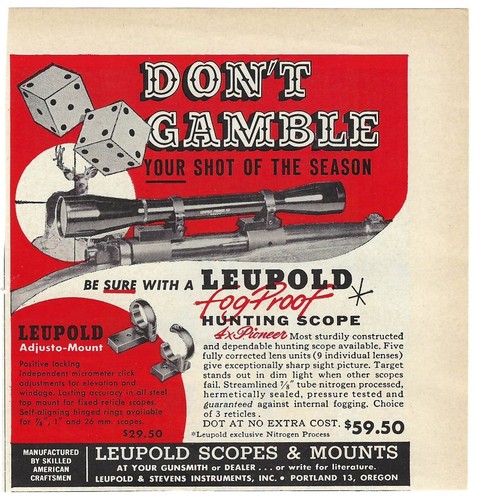 1958 leupold cannocchiale - 1958,
